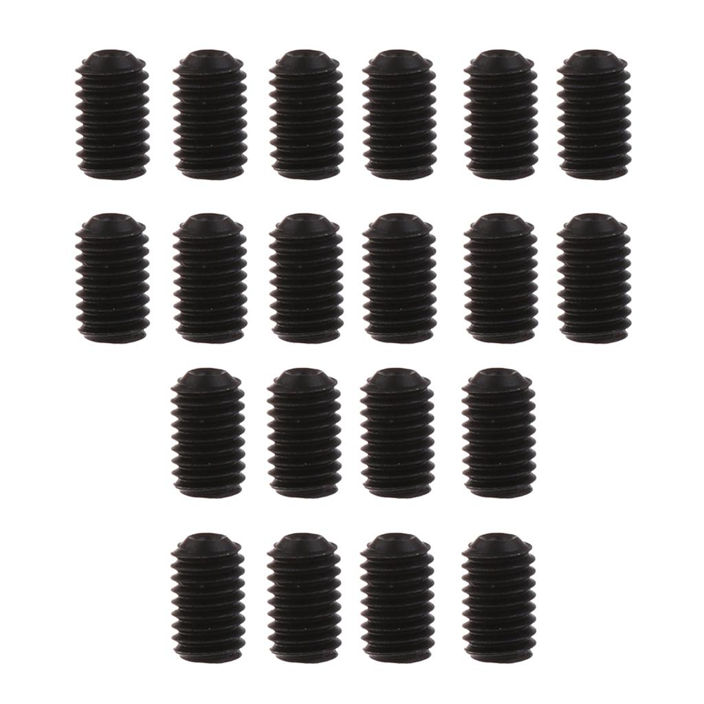 Nickel Metric Thread Grub Screws Inner Hexagon Socket Set Screw M4 15mm
