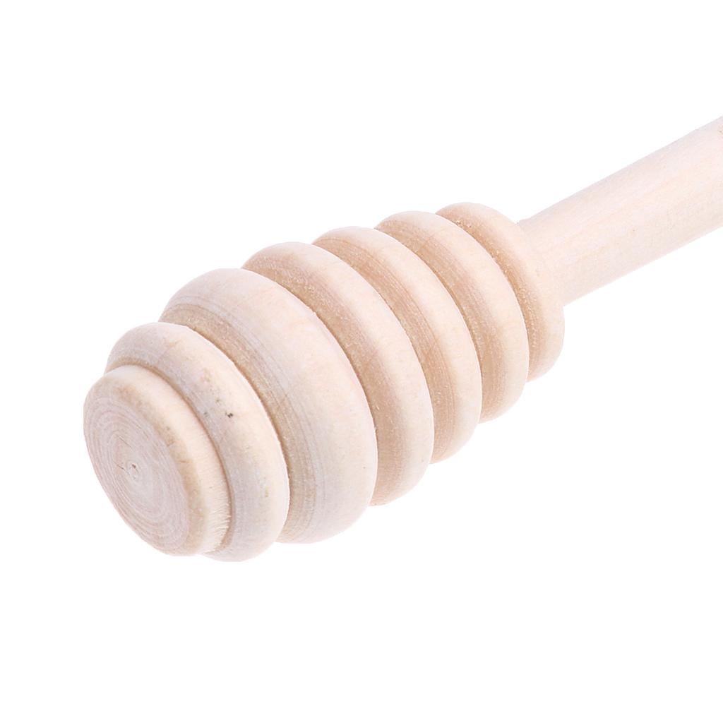 2x5 Pieces Wooden Honey Stirring Sticks Jam Muddler Kitchen Cooking Rods Tool