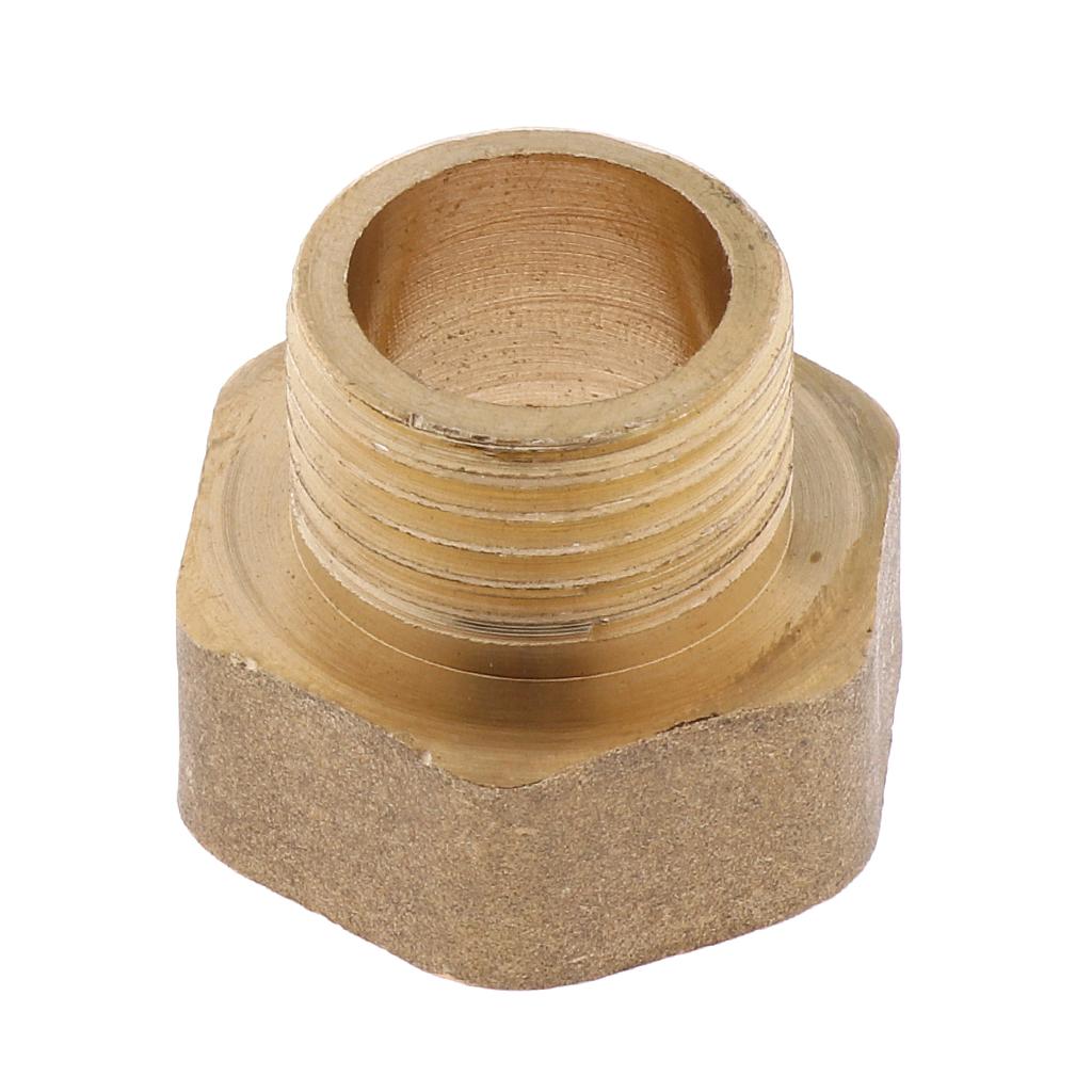 Brass Hex Threaded Pipe Fitting Tube Male to Female 25 x 20mm 3/4" x 1/2"