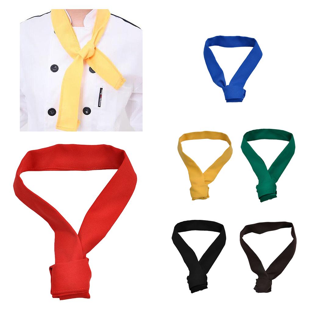 Chefs Hotel Restaurant Kitchen Neckwear Neck Tie Scarf Neckerchief Red
