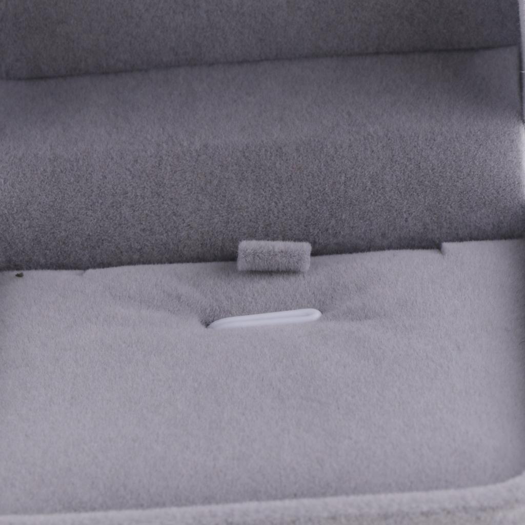 Necklace Pendant Bracelet Jewelry Display Storage Box Case 7x7x4cm gray