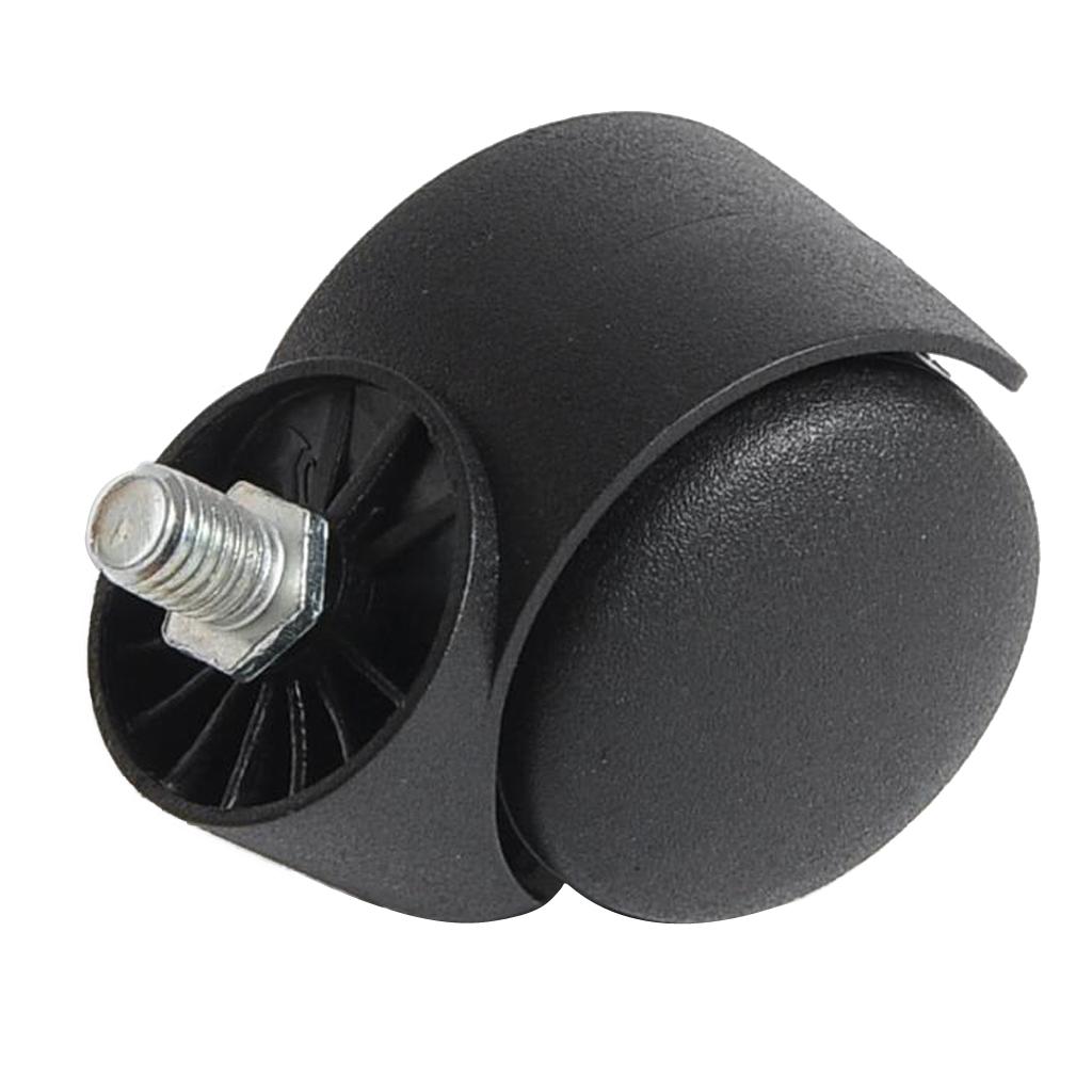 5 Pcs 2'' Swivel Caster Nylon Wheels Hardwood Floor Universal Replacement