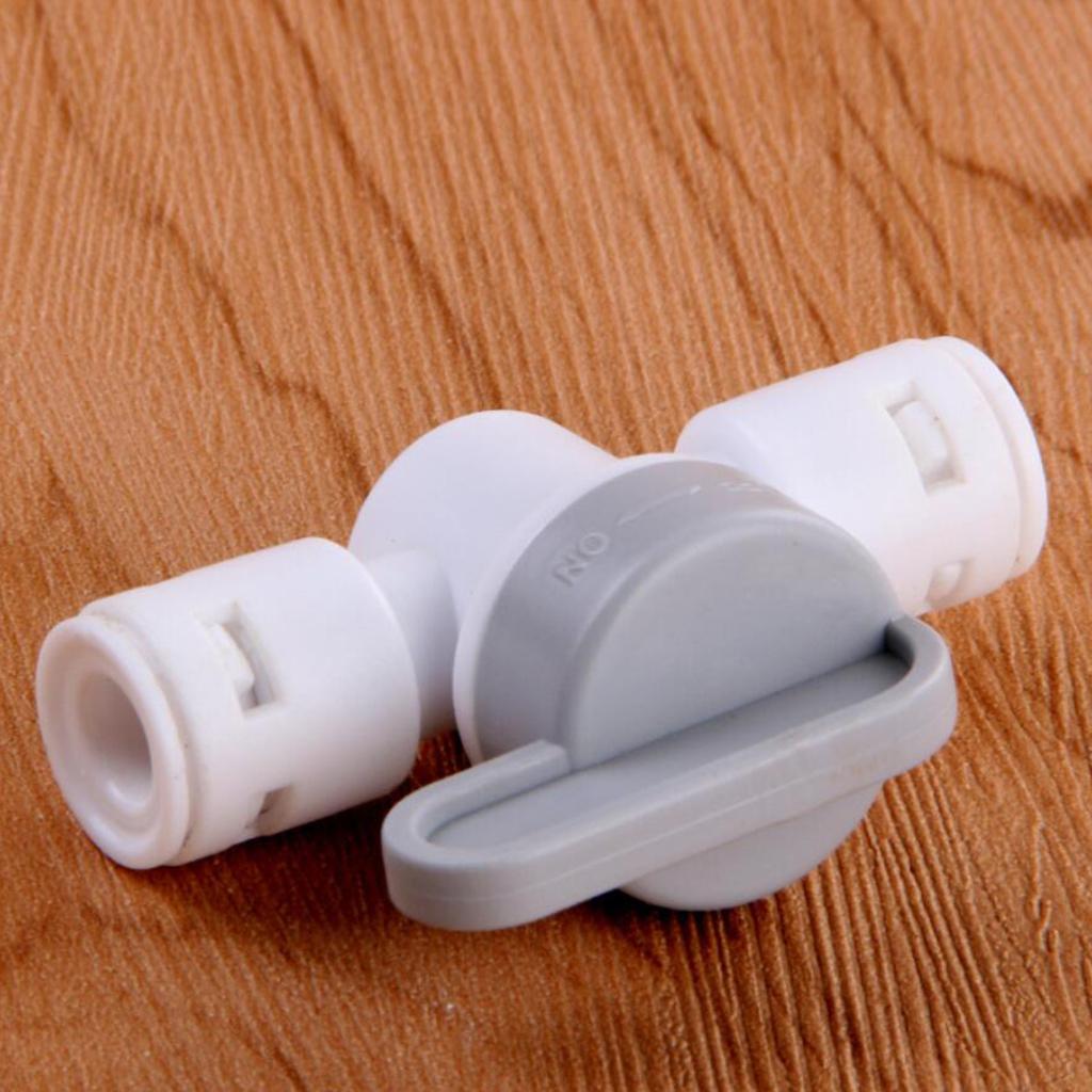 Inline Tap 1/4 Ball Valve Quick Connect Switch for Water Purifier"