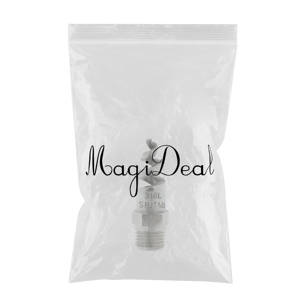Spiral Jet Cone Atomization Spray Nozzle 1/4" Male 316 Stainless Steel