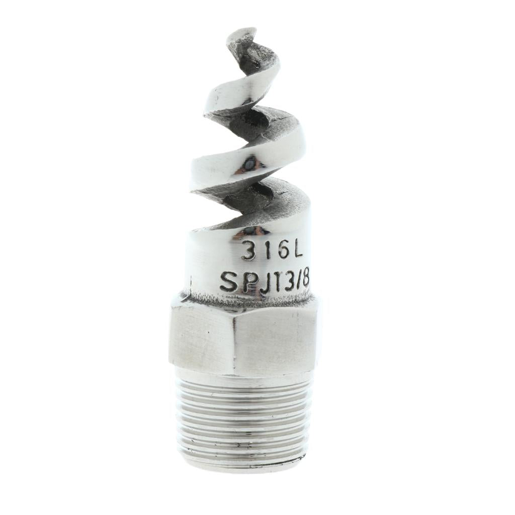 3xSpiral Jet Cone Atomization Spray Nozzle 3/8 Male 316 Stainless Steel"