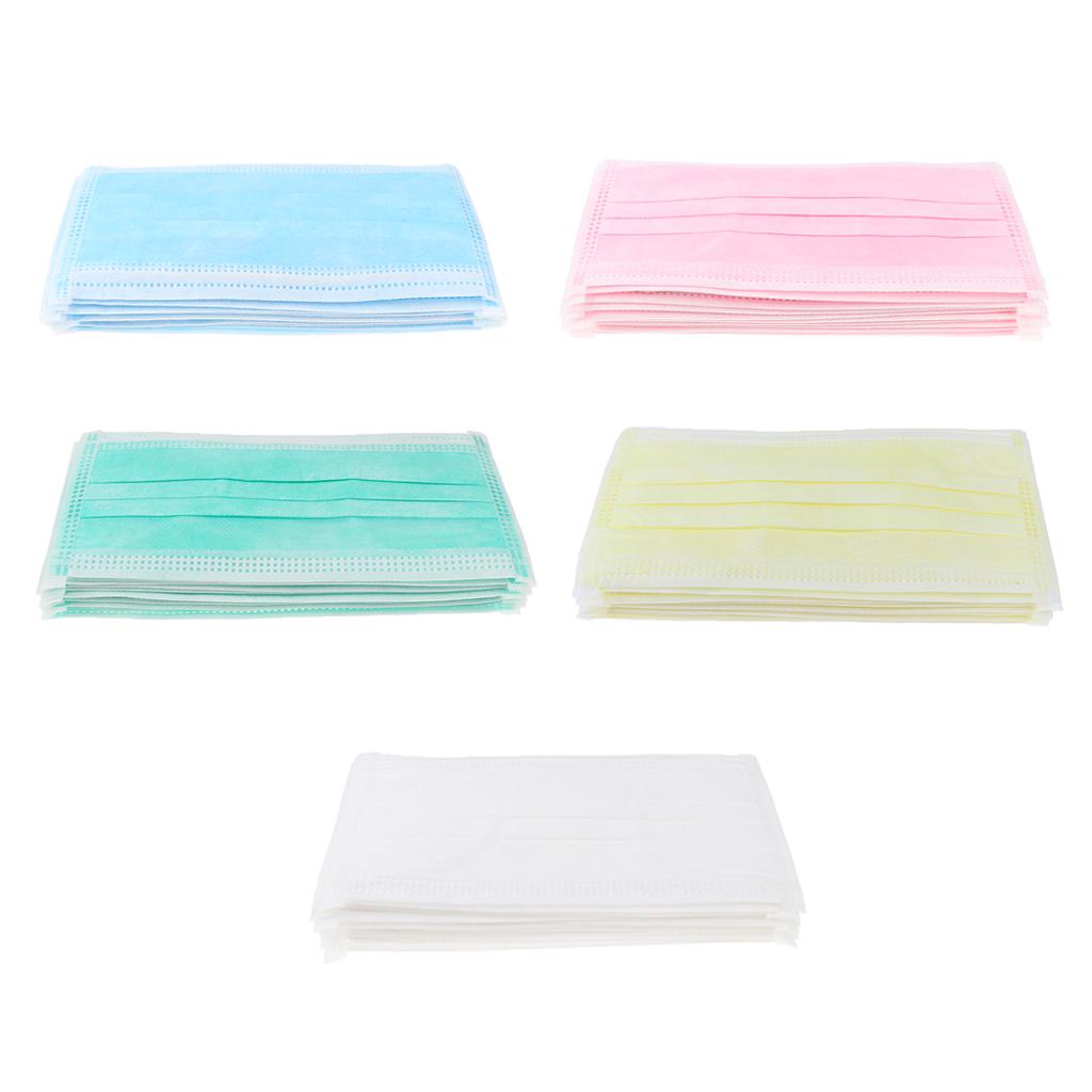 10 Pieces 3-Ply Melt-blown Disposable Mask Comfortable Ear loop white