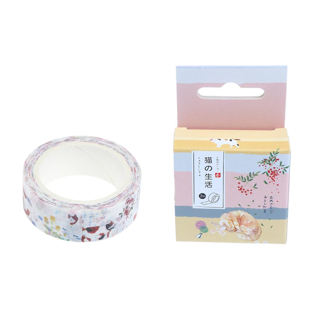 DIY Notebook Decorative Masking Tape Adhesive Paper Sticker 15mm x 7M 2