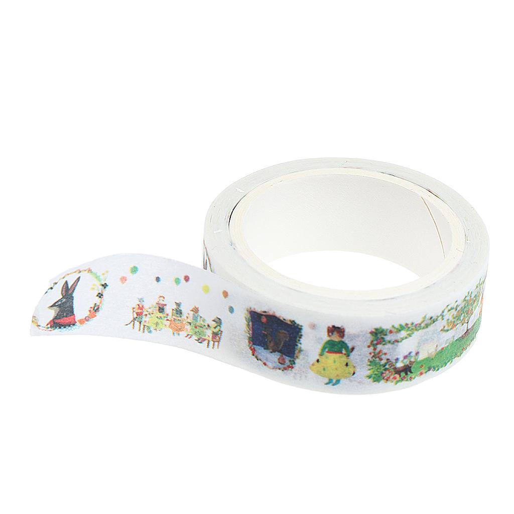 DIY Notebook Decorative Masking Tape Adhesive Paper Sticker 15mm x 7M 11