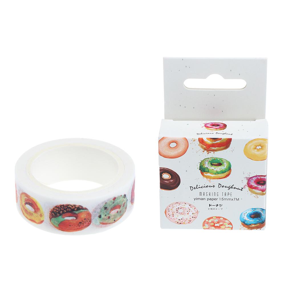 DIY Notebook Decorative Masking Tape Adhesive Paper Sticker 15mm x 7M 12