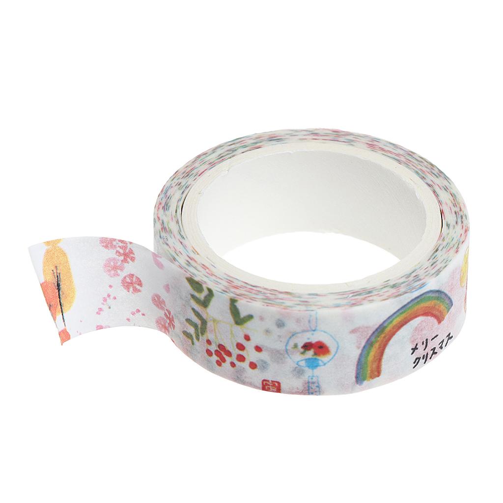 DIY Notebook Decorative Masking Tape Adhesive Paper Sticker 15mm x 7M 16