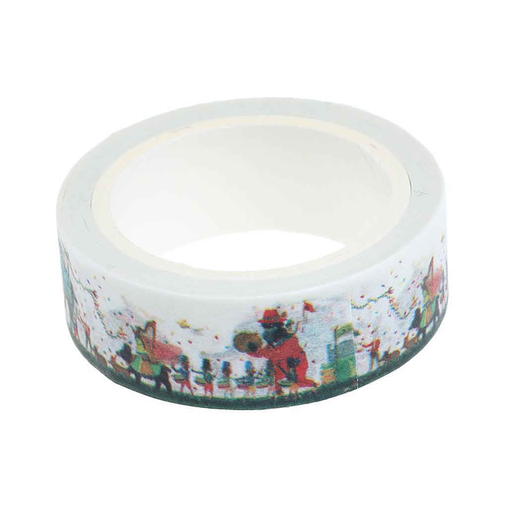 DIY Notebook Decorative Masking Tape Adhesive Paper Sticker 15mm x 7M 17