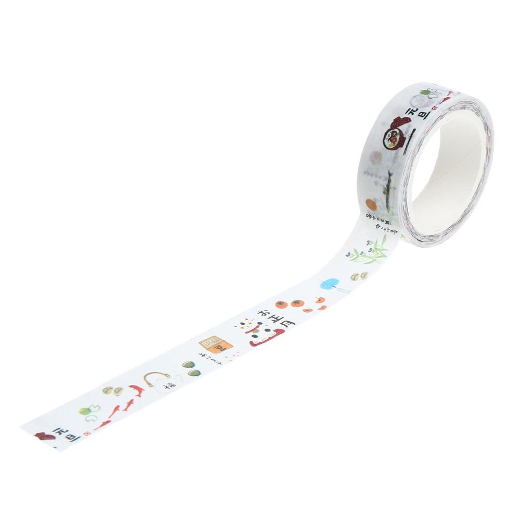 DIY Notebook Decorative Masking Tape Adhesive Paper Sticker 15mm x 7M 20