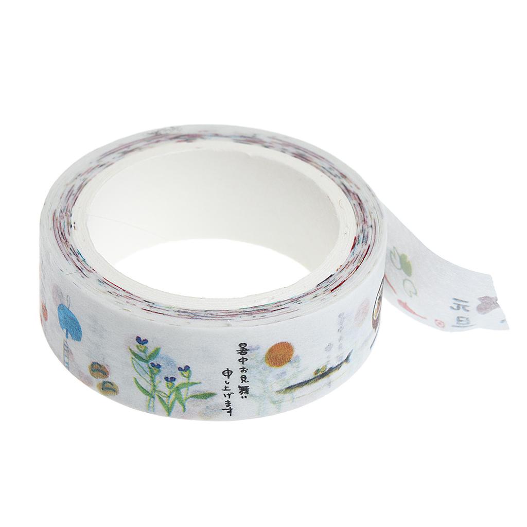 DIY Notebook Decorative Masking Tape Adhesive Paper Sticker 15mm x 7M 20