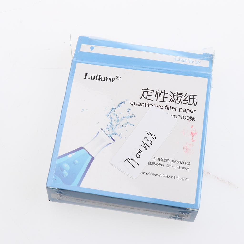 6xPack of 100 Pieces Laboratory Ashless Quantitative Filter Paper 1-3um 9cm