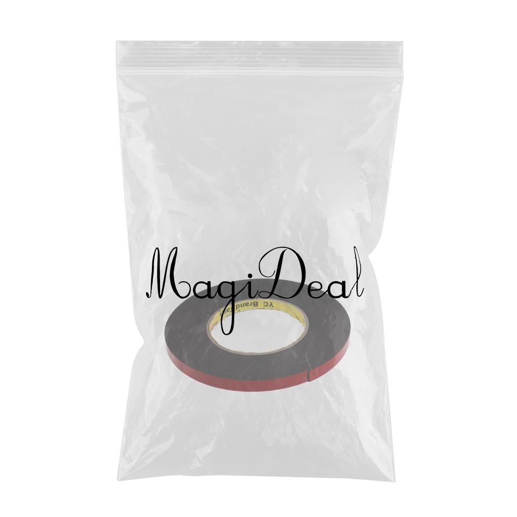 Double Sided Self Strong Adhesive Foam Sponge Tape Waterproof Width 10mm