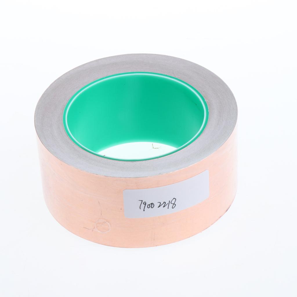 Roll of Conductive Copper Foil Tape Self Adhesive Heat Insulation Tape 50mm