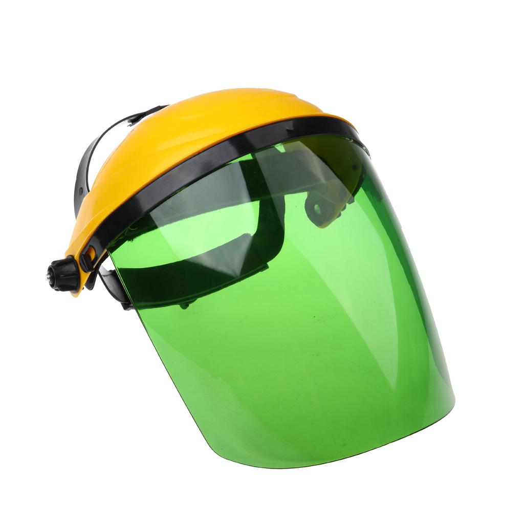 Welding Safety Face Shields Head Mounted Polycarbonate Helmet Green