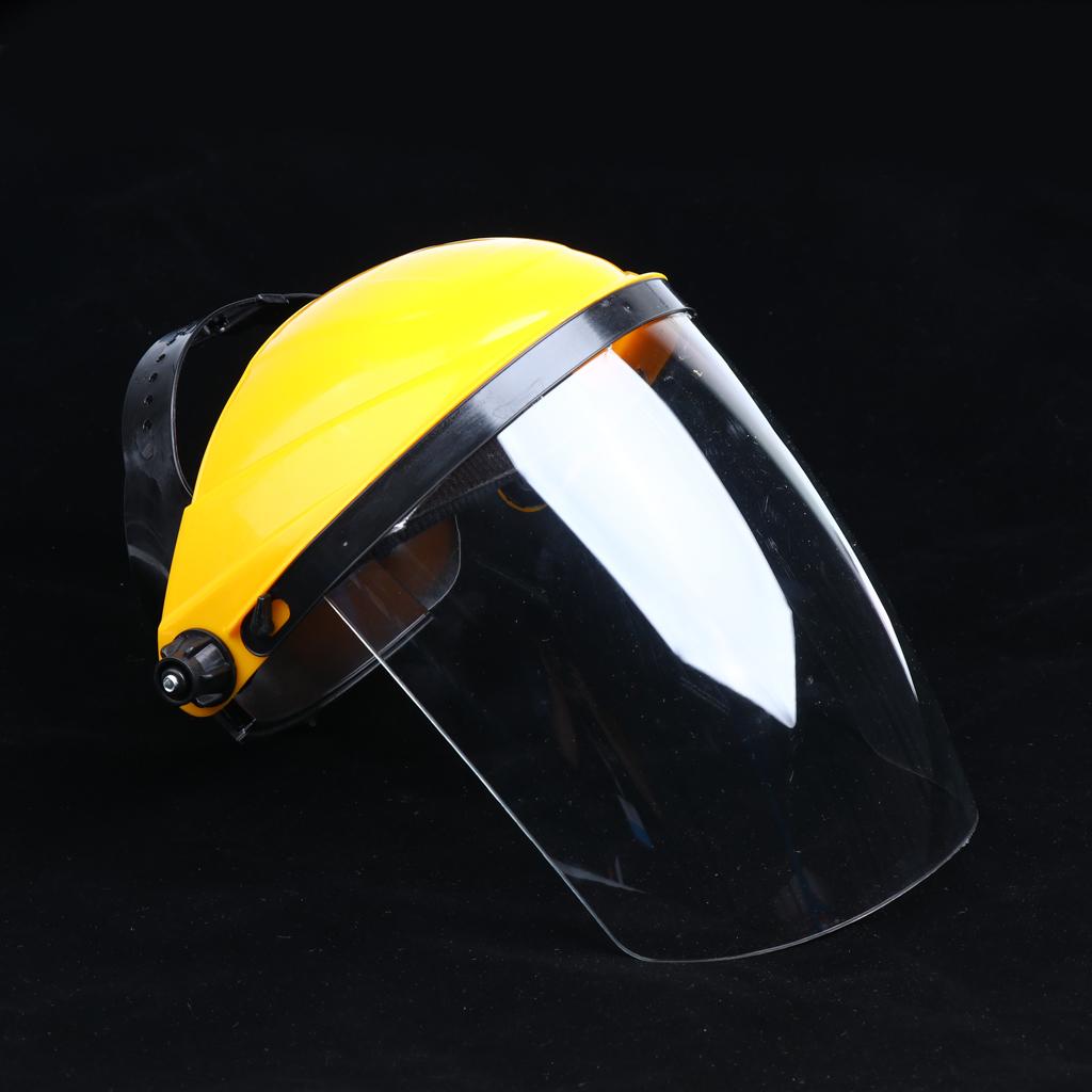 Welding Safety Face Shields Head Mounted Polycarbonate Helmet Clear