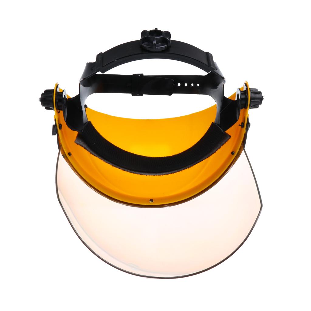 Welding Safety Face Shields Head Mounted Polycarbonate Helmet Clear