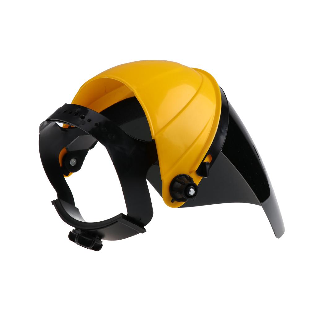 Welding Safety Face Shields Head Mounted Polycarbonate Helmet Gray