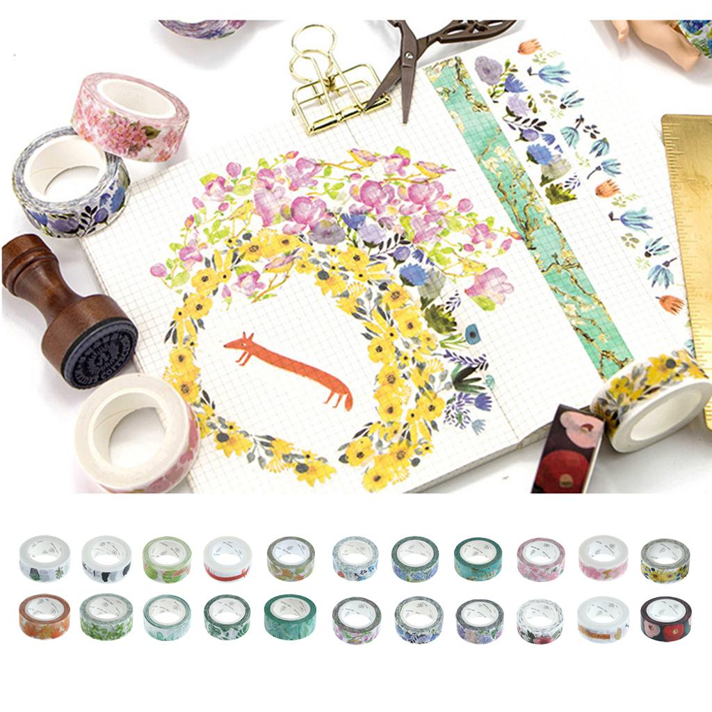 DIY Notebook Decorative Masking Tape Adhesive Paper Sticker 15mm x 10M #1