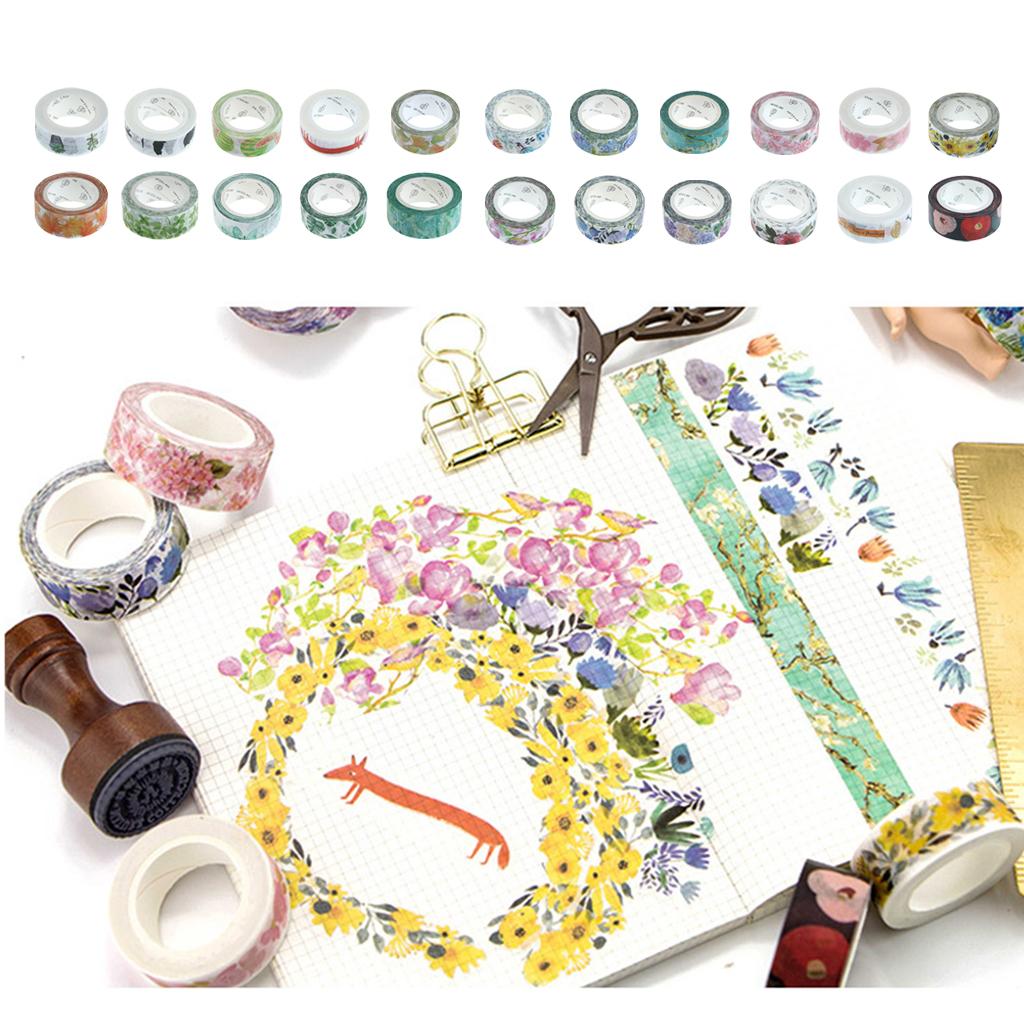 DIY Notebook Decorative Masking Tape Adhesive Paper Sticker 15mm x 10M #1