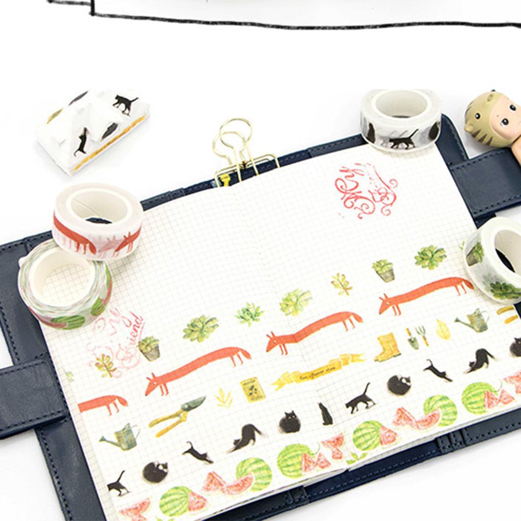 DIY Notebook Decorative Masking Tape Adhesive Paper Sticker 15mm x 10M #12