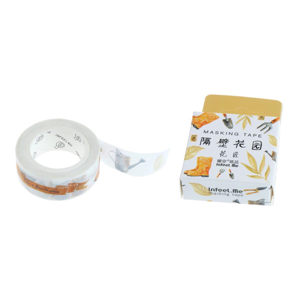 DIY Notebook Decorative Masking Tape Adhesive Paper Sticker 15mm x 10M #12