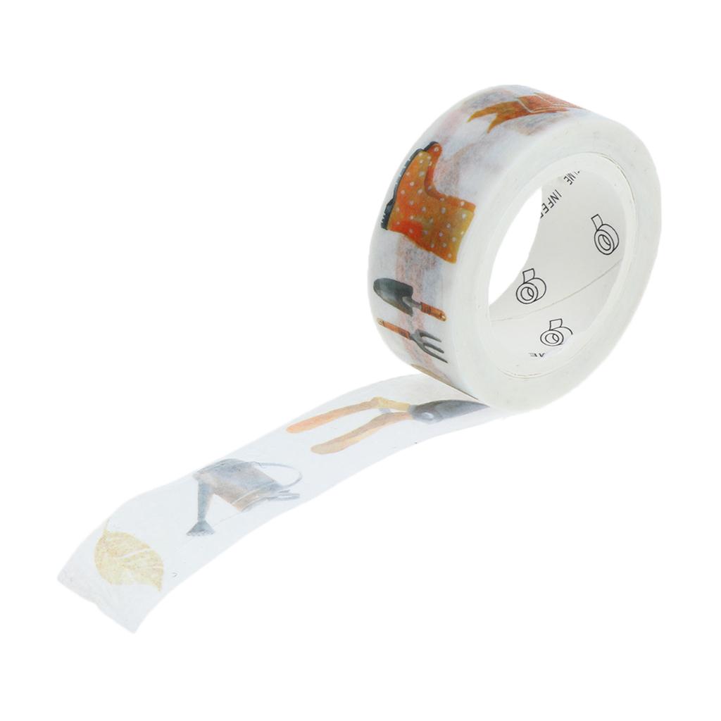 DIY Notebook Decorative Masking Tape Adhesive Paper Sticker 15mm x 10M #12