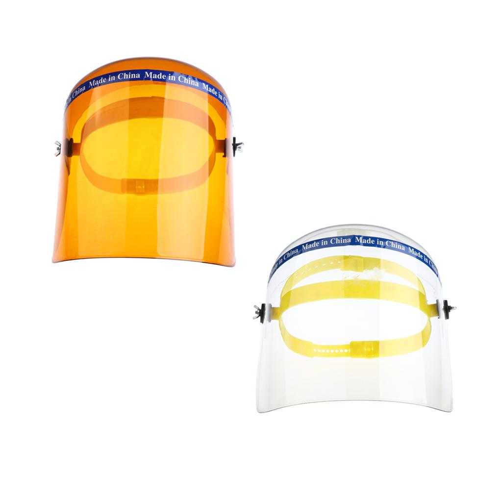 Welding Safety Face Shields Head-mounted Polycarbonate Helmets Brown