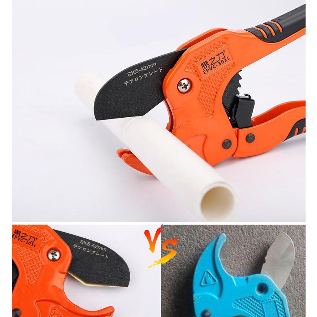 Plastic Pipe Tube Cutters Shears PTFE Coated Scissors Cutting Tool 301L