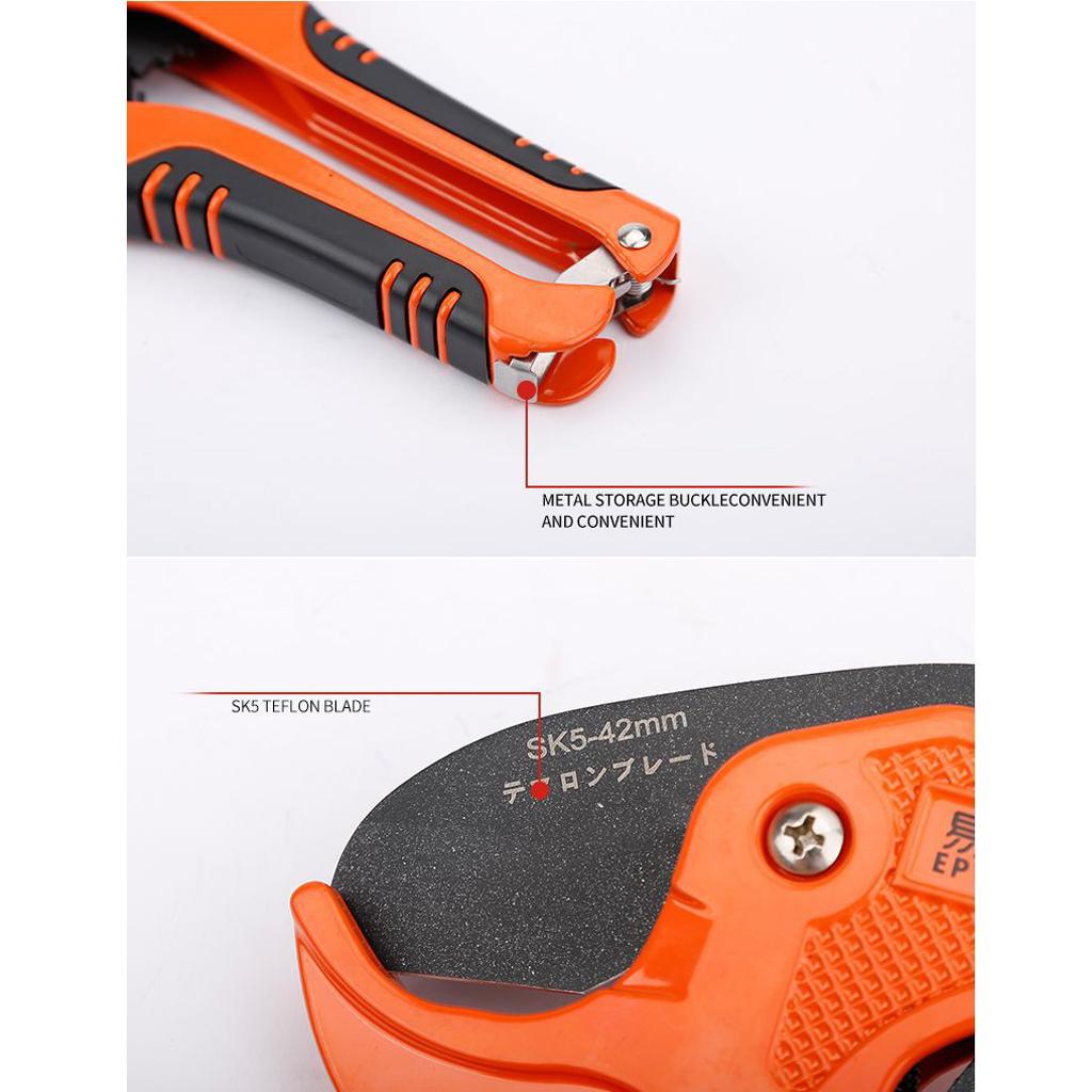 Plastic Pipe Tube Cutters Shears PTFE Coated Scissors Cutting Tool 301L