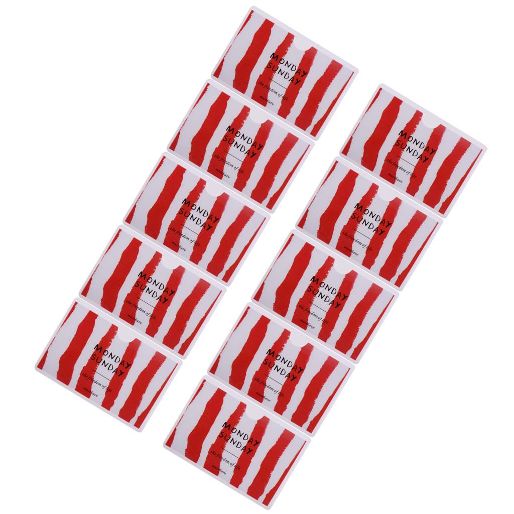 10 Pieces PVC Clear Business Work Office Card Badges Holder ID Card Cases #2