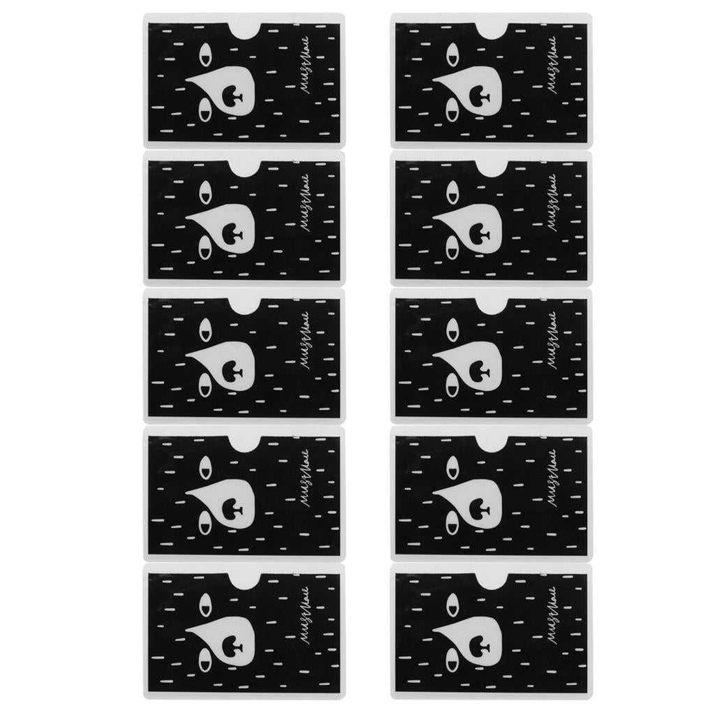 10 Pieces PVC Clear Business Work Office Card Badges Holder ID Card Cases #6