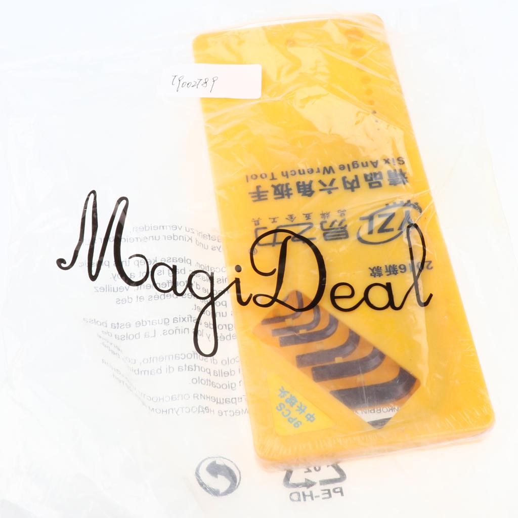 9 Piece Metric Hex Key Allen Wrench Long Short Arm L Arm Ball End Black