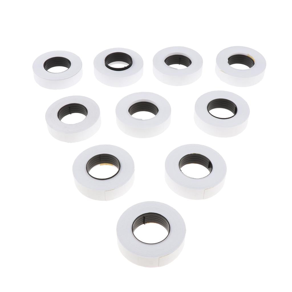 10 Rolls 5000 Pieces of Label Paper for Mx-6600 Price Labeller