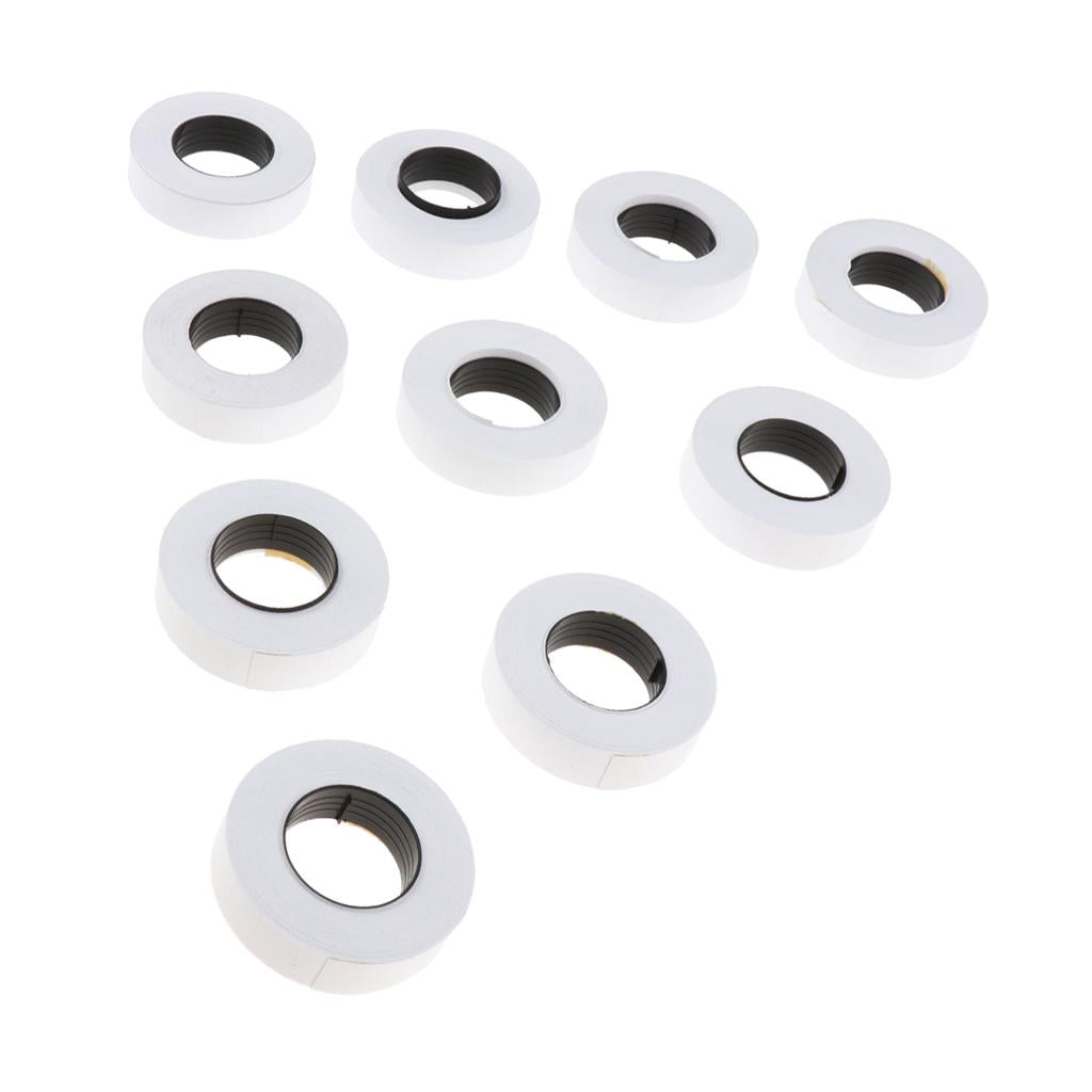 10 Rolls 5000 Pieces of Label Paper for Mx-6600 Price Labeller