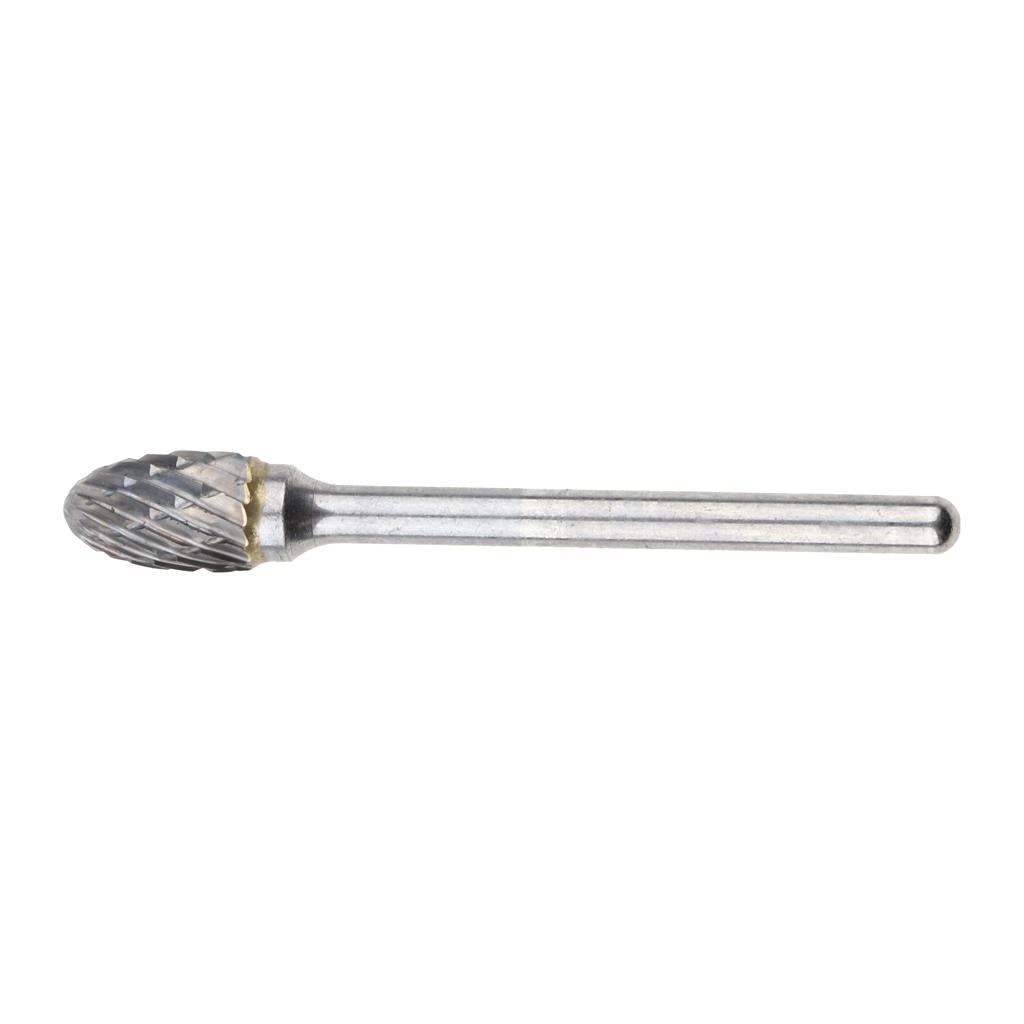 Set of 10 Pieces 6mm Tungsten Carbide Burrs Rotary Point Burrs Shank Bits