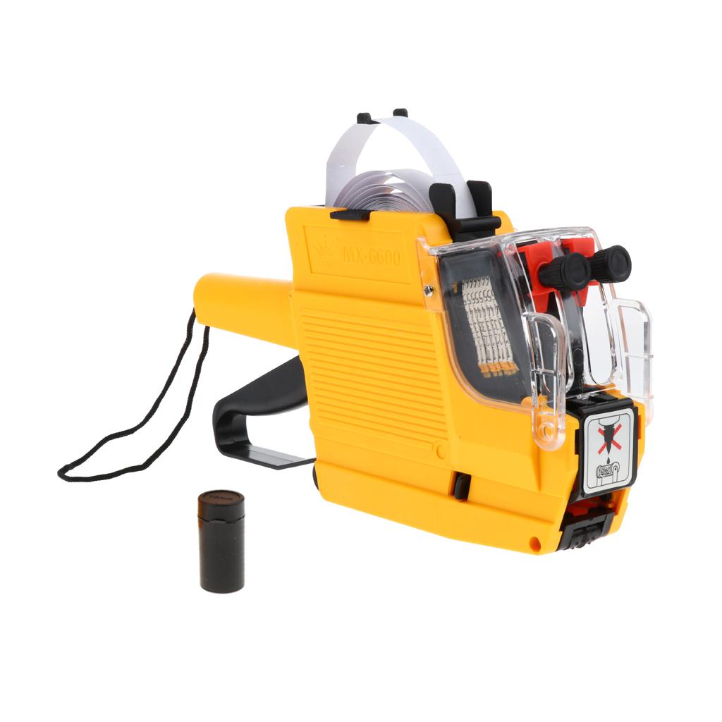 MX-6600 10 Digits 2 Lines Price Tag Price Labeller Multi-Currency Yellow