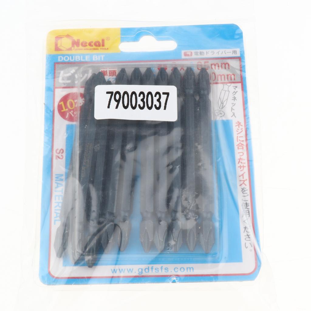 Double Ended Power Drill Phillips S2 1/4'' Cross Head Screwdriver Bits 65mm