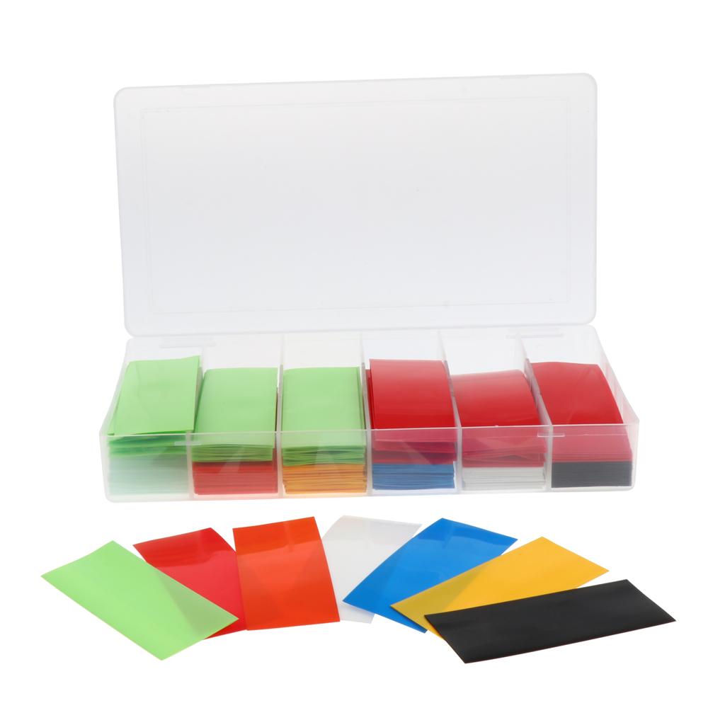 280Pcs PVC Heat Shrink Tubing Tube Wrap Kit Flat Multi-color