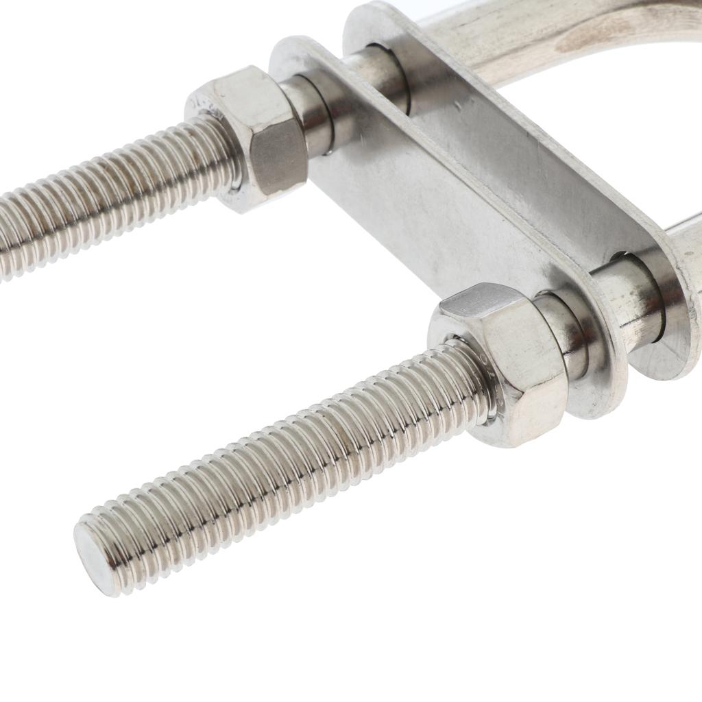 304 Stainless Steel Boat Bow / Stern Eye, U-Bolt, Marine Rigging M12*150