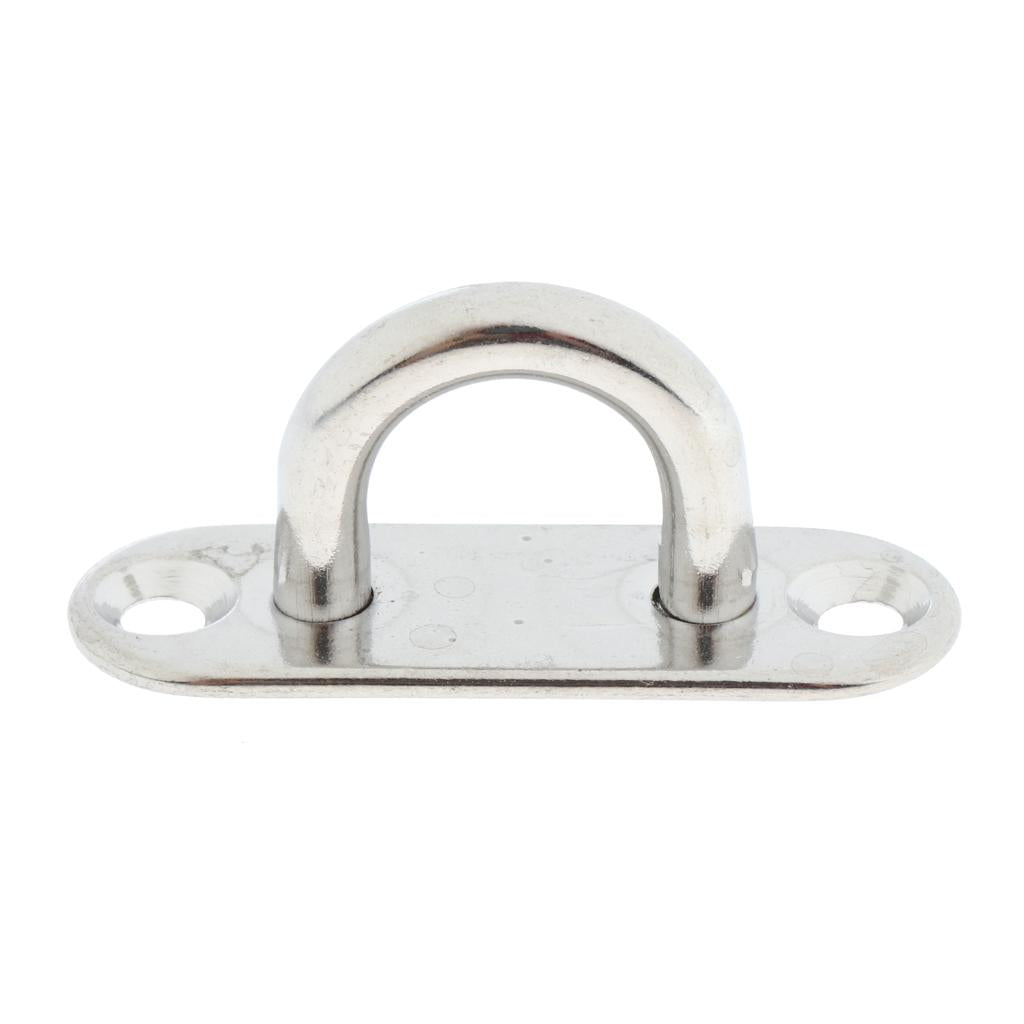 304 Stainless Steel Oblong Pad Eye Plate, Home, Marine Boat Rigging 5mm