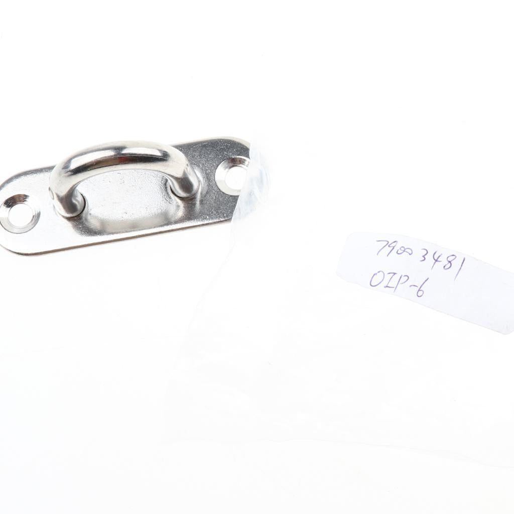 304 Stainless Steel Oblong Pad Eye Plate, Home, Marine Boat Rigging 6mm