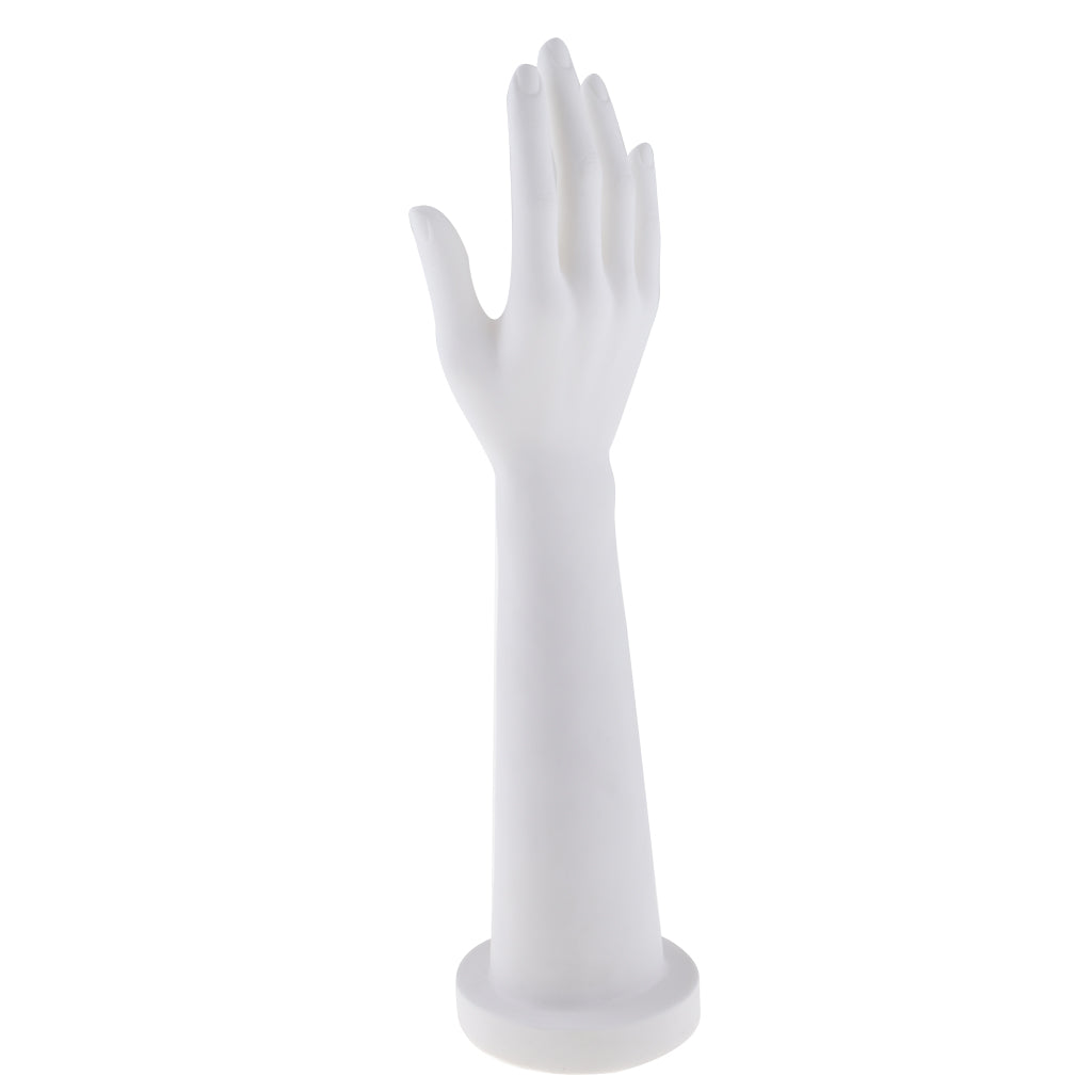 Mannequin Hand Gloves Jewelry Watches Ring Bracelet Necklace Display Holder Stand White