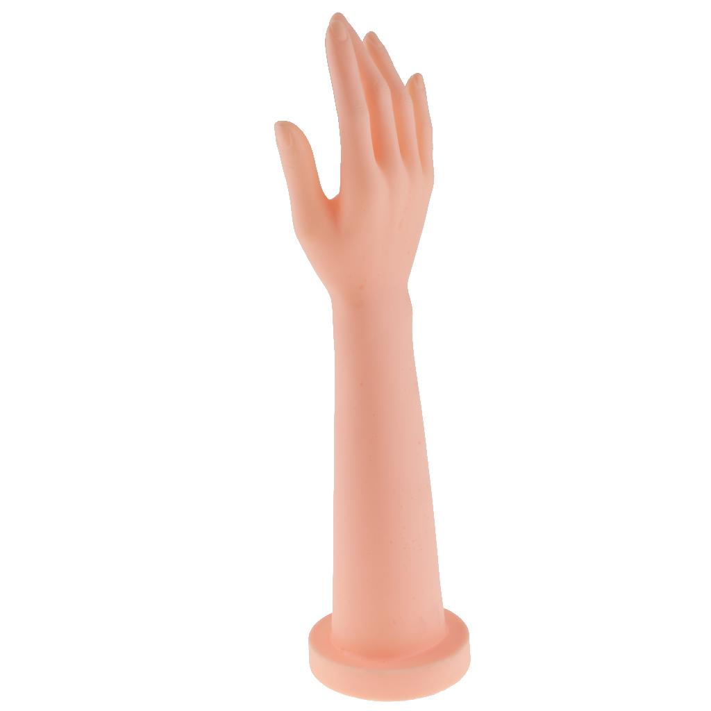 Female Mannequin Hand Display Jewelry Bracelet Ring Rack with Base Color 38cm Height