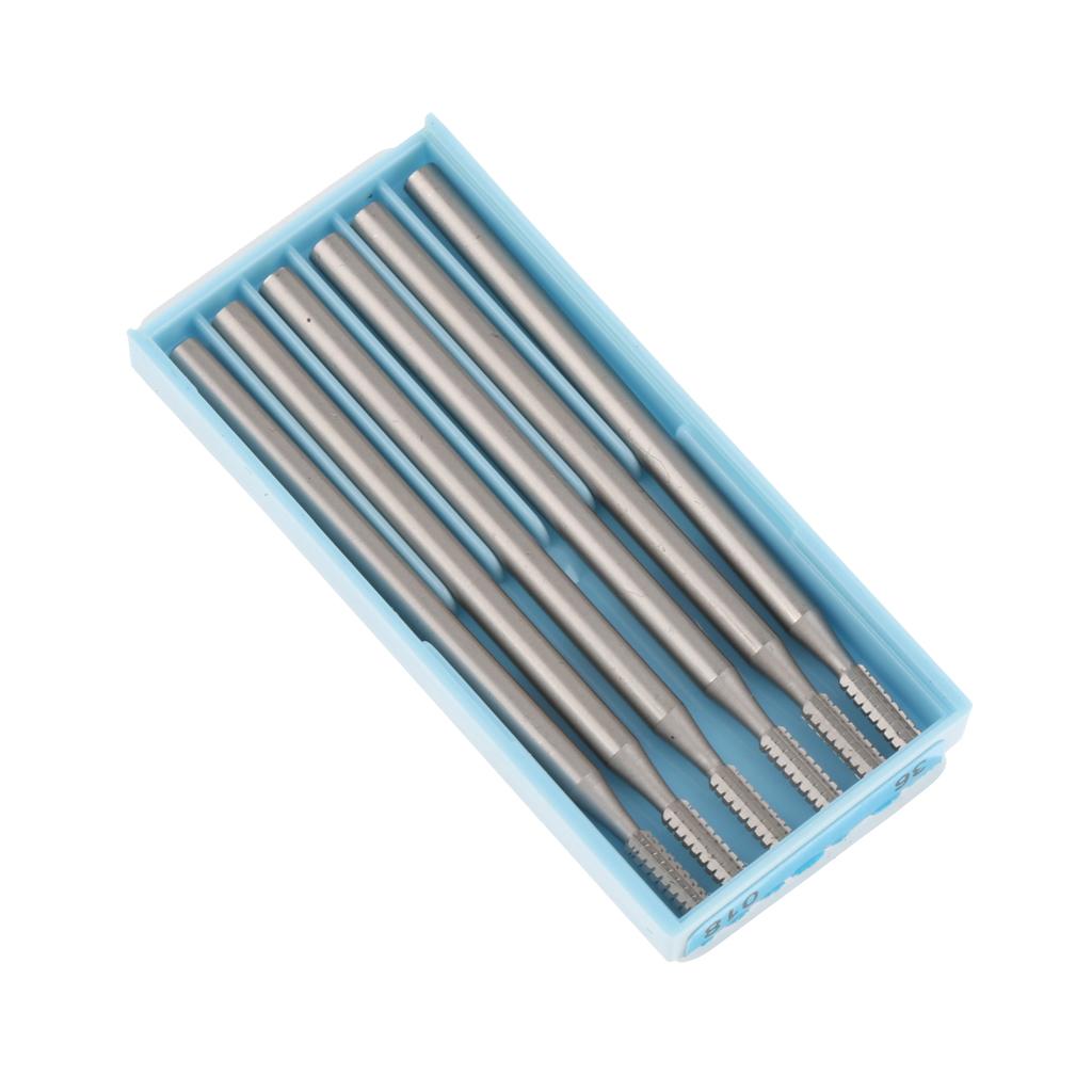 6 Pieces Rotary Burr Bit Milling Cutter Engraving Polishing Grinding Tool M