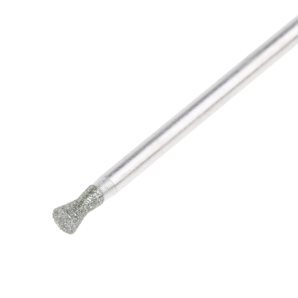 10 Pieces 1/8" Thin Disc Type Shaft Diamond Engraving Burrs Bits Diam. 3mm