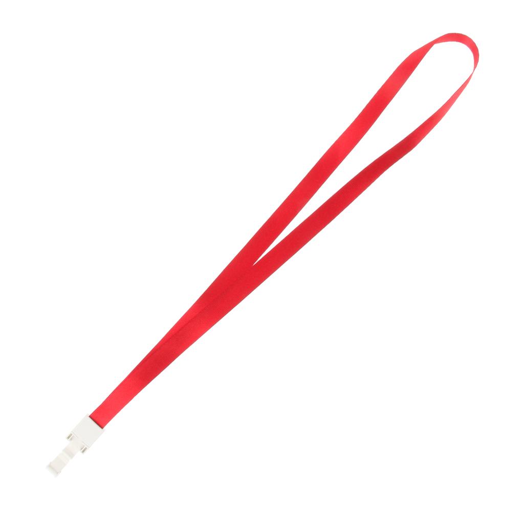 5 Pieces ID Card Holder Lanyard Straps Keychain Badge ID Neck Holders Red