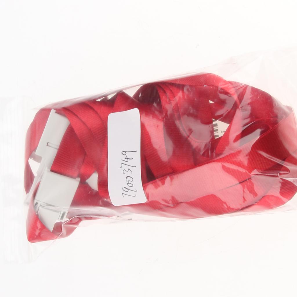 5 Pieces ID Card Holder Lanyard Straps Keychain Badge ID Neck Holders Red